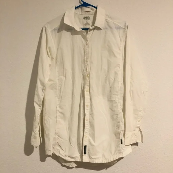 REI Tops Rei Co Op Button Down Nylon Sun Shirt Small Poshmark